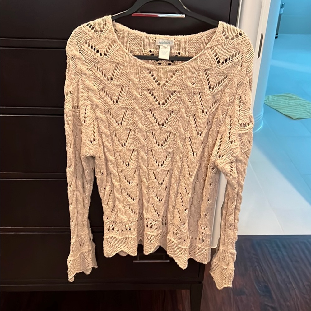 Sundance brand tan sweater, large